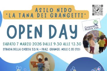 Asilo Nido "La Tana dei Grangetti", open day sabato 7 marzo 2026