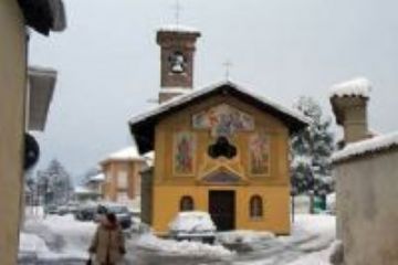 La cappella di S.Rocco sotto la neve.